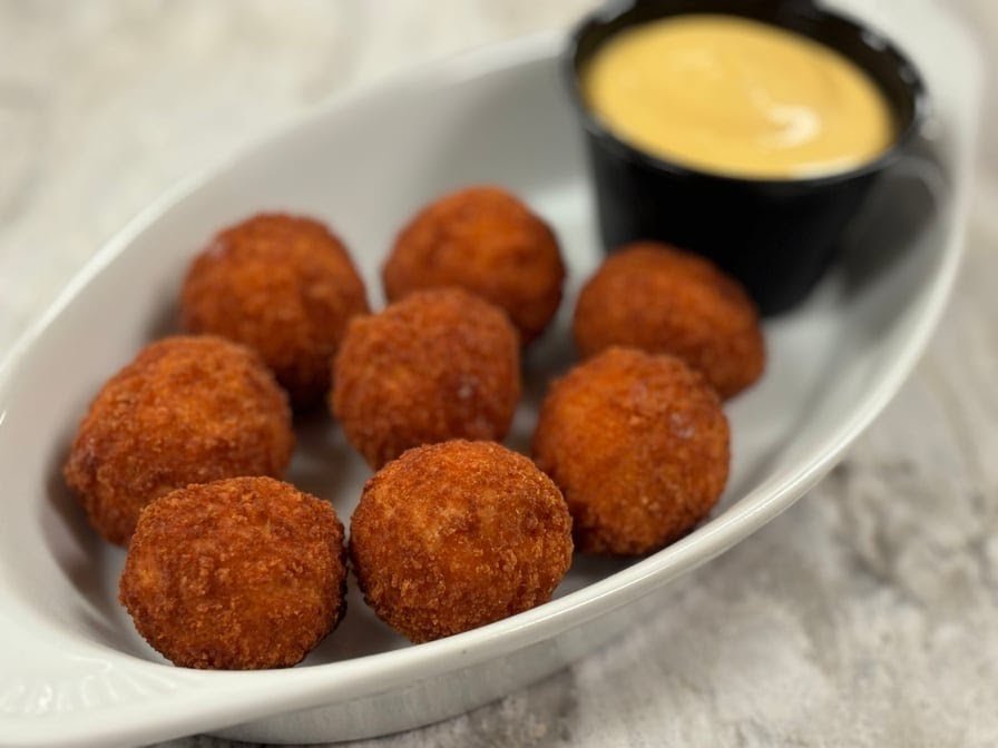 Appetizers and specialty pizzas listed